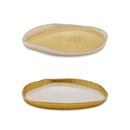 Balat - Set De 2 Assiettes - Perle Et Or - Verre Borosilicate