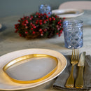 Balat - Set De 2 Assiettes - Perle Et Or - Verre Borosilicate