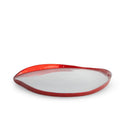 Balat - Assiette À Panettone - Argent Et Rouge - Verre Borosilicate