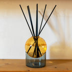 Coloured Glass Vase / Diffuser - Amber/Grey
