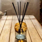 Coloured Glass Vase / Diffuser - Amber/Grey