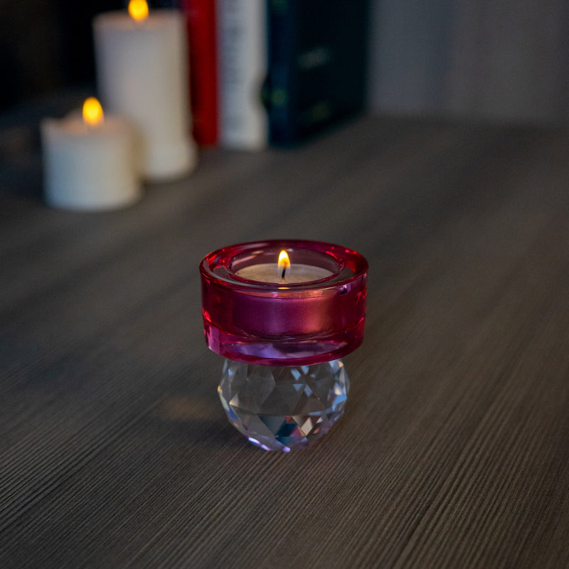 Porte-Bougie Effet Diamant