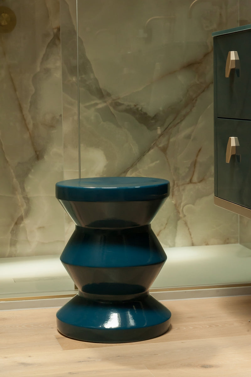 Tabouret En Céramique - Bleu