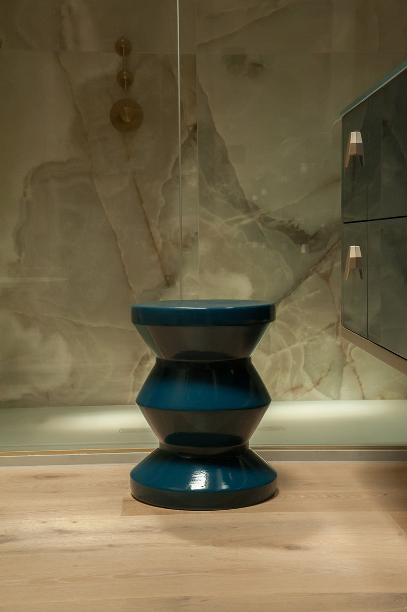 Tabouret En Céramique - Bleu