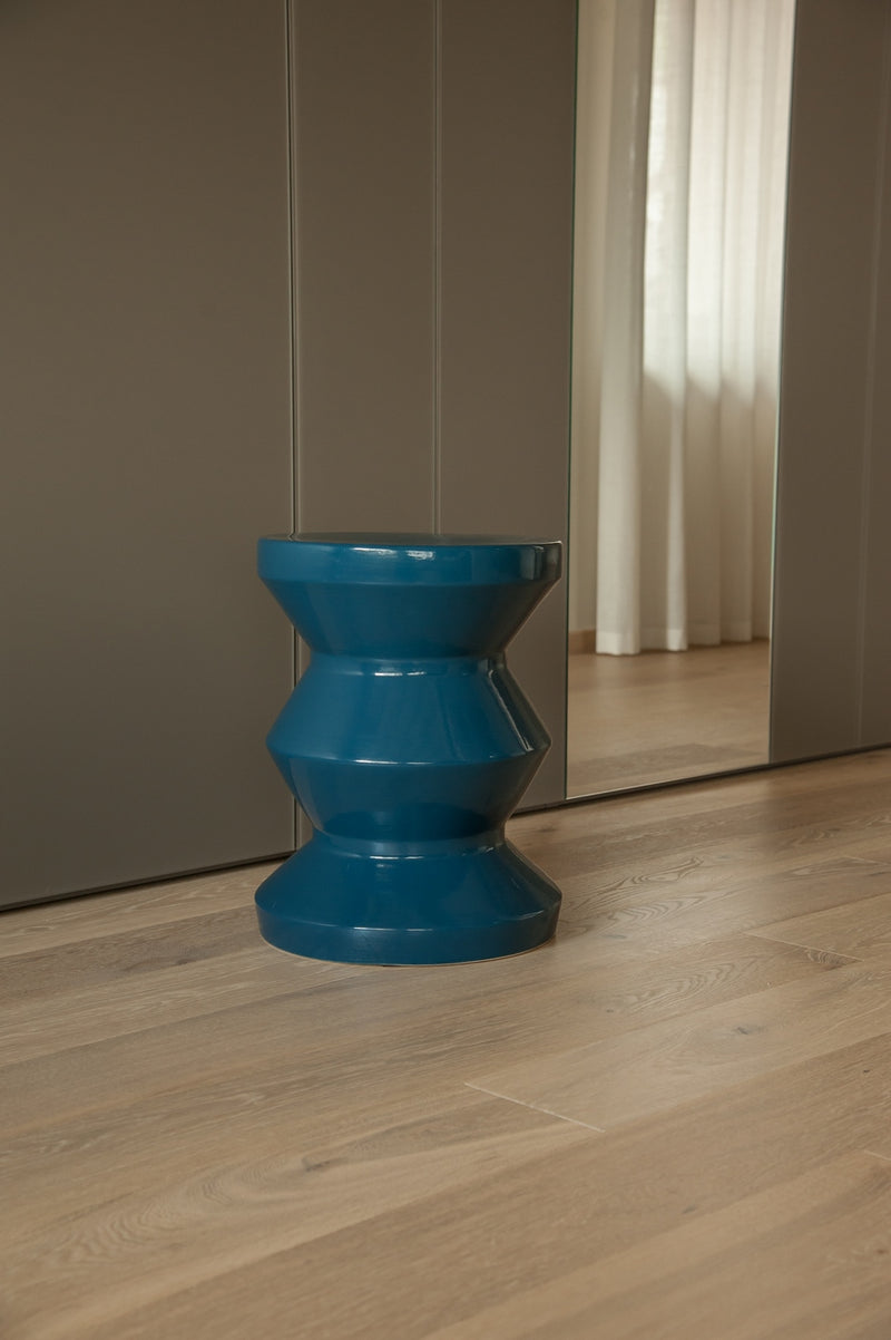 Tabouret En Céramique - Bleu