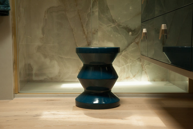 Tabouret En Céramique - Bleu