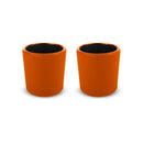 Osaka - Set De 2 Tasses - Orange - Métal
