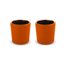 Osaka - Set De 2 Tasses - Orange - Métal