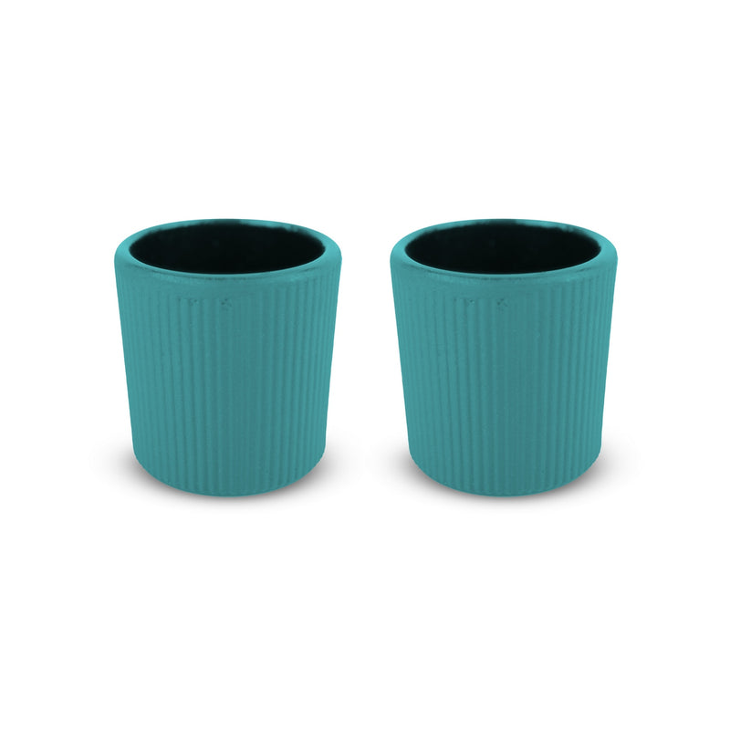 Osaka - Set De 2 Tasses - Bleu Clair - Métal