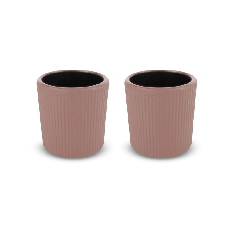 Osaka - Set De 2 Tasses - Rose Poudré - Métal