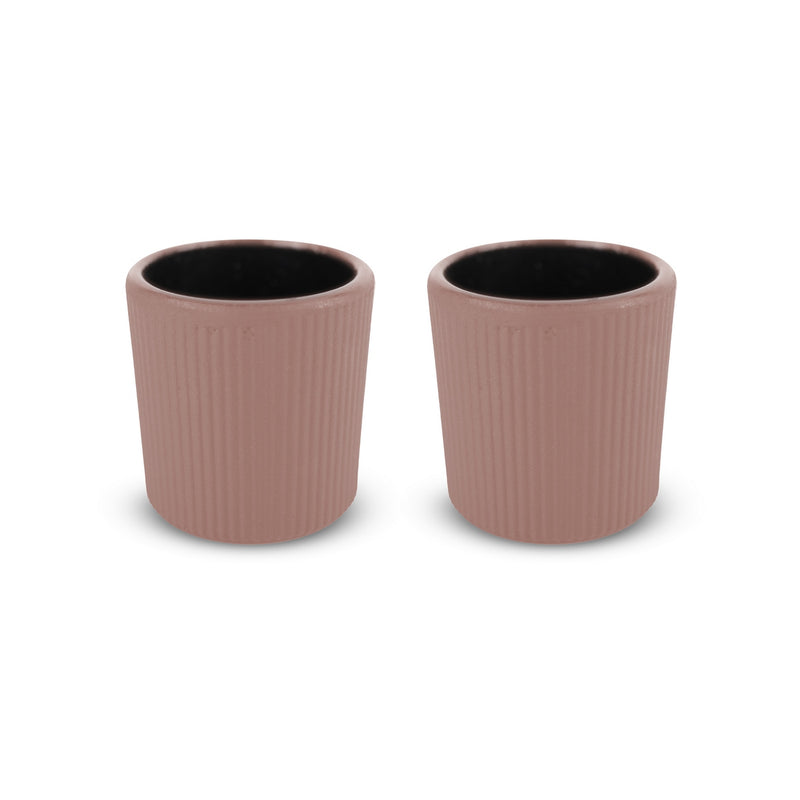 Osaka - Set De 2 Tasses - Rose Poudré - Métal