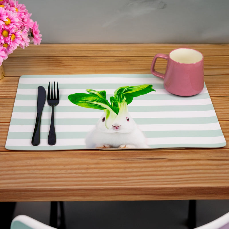 Mykonos - Lot De 2 Sets De Table Lapin - PVC