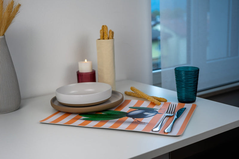 Mykonos - Lot De 2 Sets De Table Olive - PVC