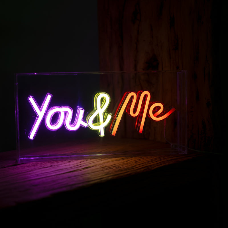 Letrero De Neón Con Marco De Plexiglás - Decoración You&Me