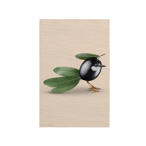 Torchon 100% Lin 50X65Cm - Décoration Olive