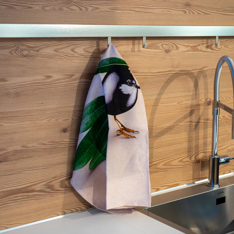 100% Linen Tea Towel 50X65Cm - Olive Decoration