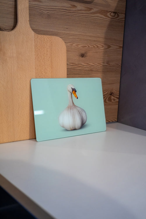 Planche À Découper En Verre - Décoration Ail