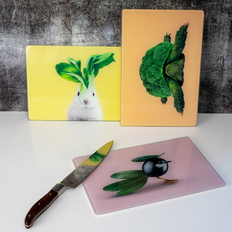 Planche À Découper/Plateau En Verre - Décoration Olive