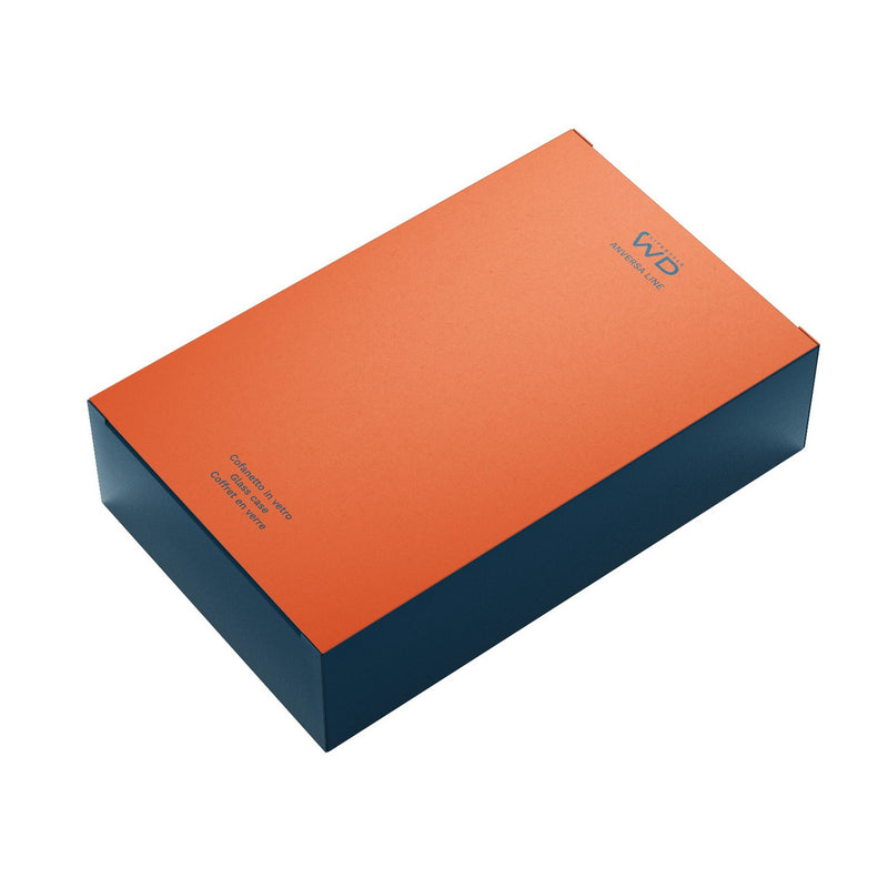 Caja de cristal colorida
