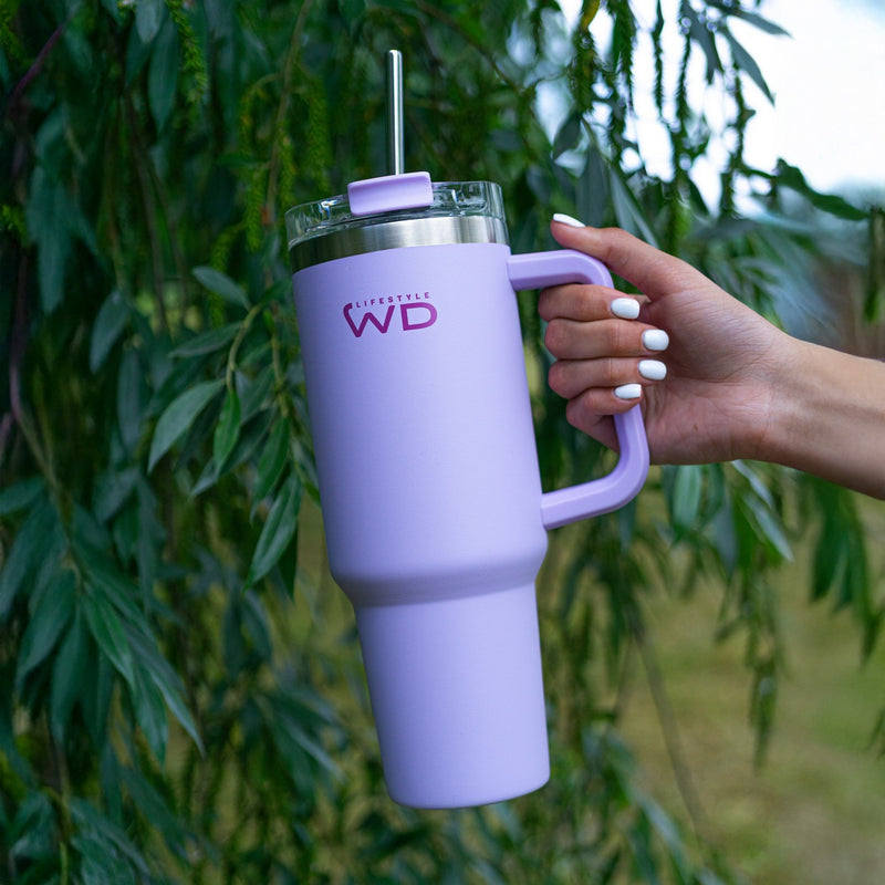 Mug Américain En Acier Inoxydable - Lilas