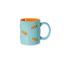 Wellington - Lot De 2 Mugs Arête De Poisson Oranges - Céramique