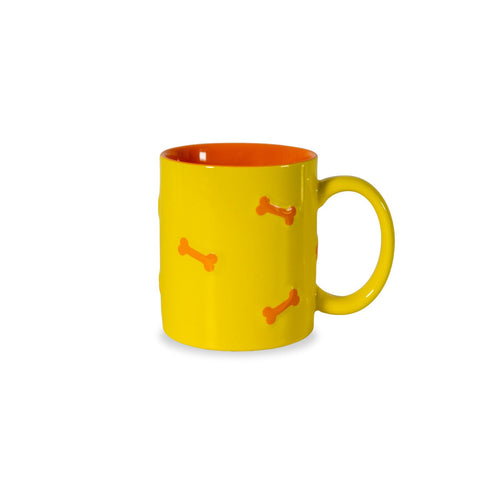 Wellington - Set of 2 Orange Bone Mugs - Ceramic - 420ml
