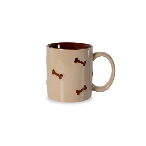 Wellington - Set of 2 Brown Bone Mugs - Ceramic - 420ml