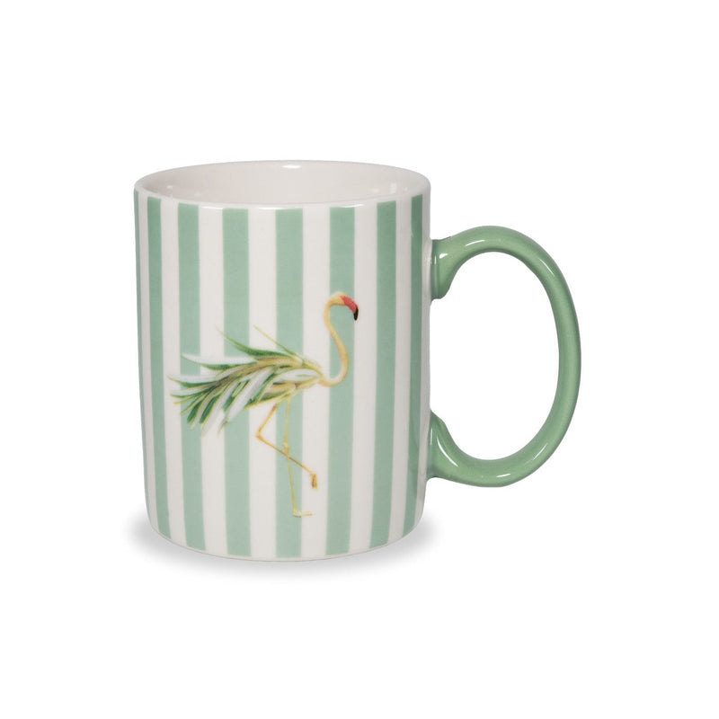 Mykonos - Lot De 2 Tasses Flamant Roses - Céramique