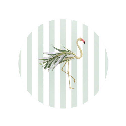 Mykonos - Pink Flamingo Cutting Board - Borosilicate Glass