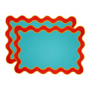 Samarcanda - Lot De 2 Sets De Table - Rouge - Textile