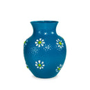 Monterey - Vase Avec Décorations Extérieures - Bleu Clair - Verre Borosilicate