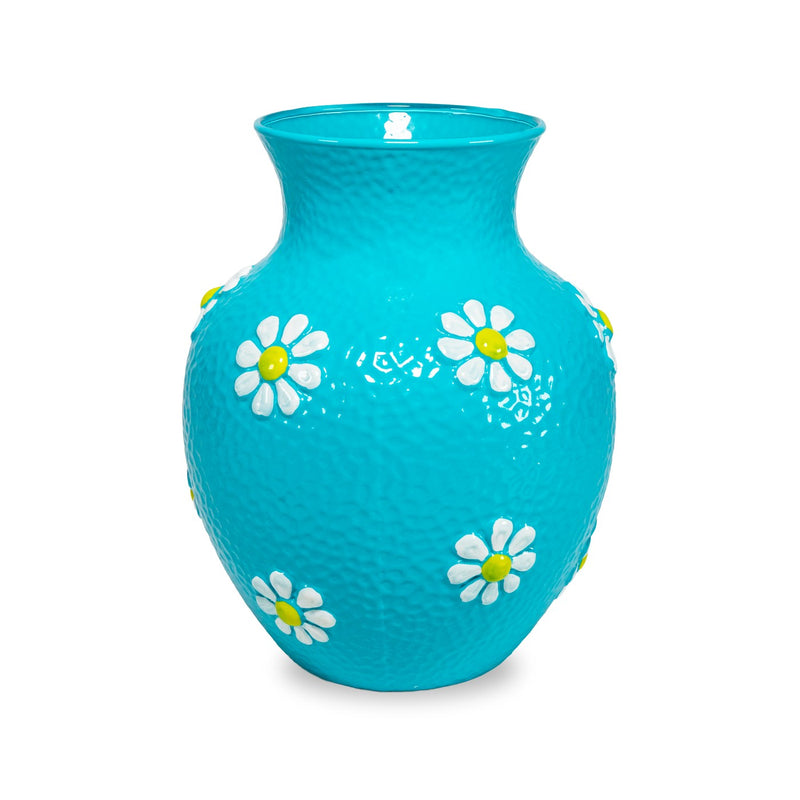 Monterey - Vase Avec Décorations Extérieures - Bleu Clair - Verre Borosilicate