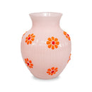 Monterey - Vase Avec Décorations Extérieures - Pêche - Verre Borosilicate