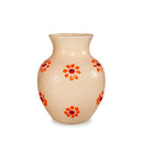 Monterey - Vase Avec Décorations Extérieures - Pêche - Verre Borosilicate