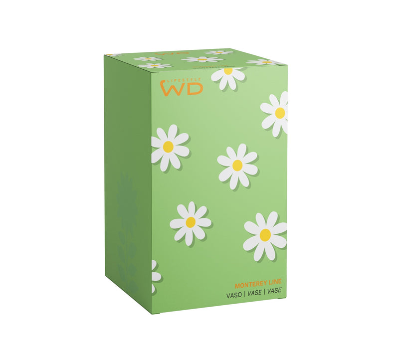 Monterey - Vase Avec Décorations Extérieures - Vert - Verre Borosilicate