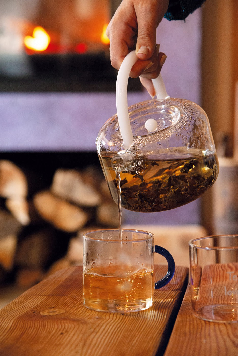 Borosilicate Glass Teapot With Spring Filter On The Spout