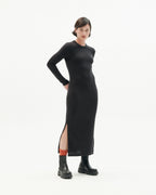 Robe En Laine Noire Gina