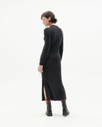 Robe En Laine Noire Gina