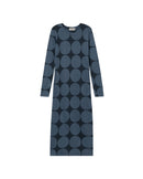 Vestido azul japan Helen sostenible-silueta-1