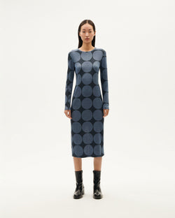 Nachhaltiges blaues Kleid Japan Helen-1
