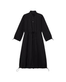 Gabardina negro Kusama sostenible - silueta 1