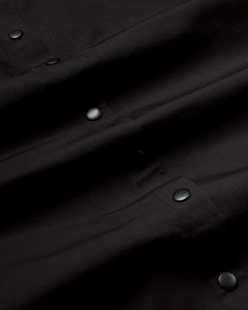 Gabardina negro Kusama sostenible - silueta 5