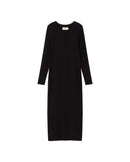 Vestido negro Gina sostenible - silueta 1