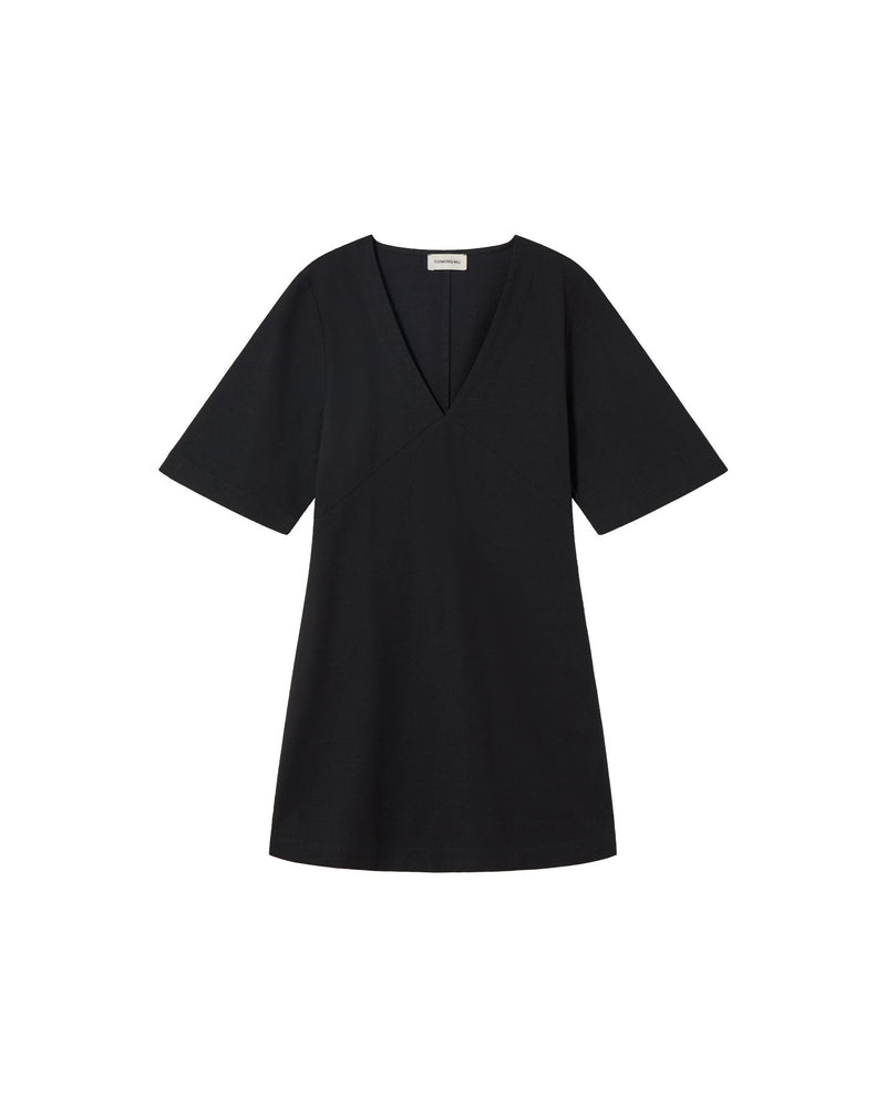 Vestido negro Kim sostenible - silueta 1