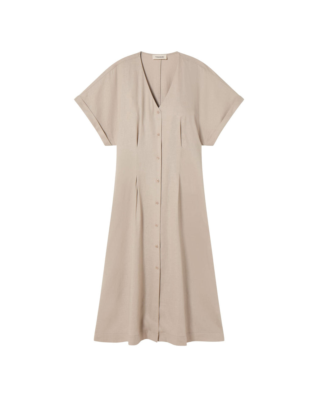 Vestido crudo hemp Laura sostenible - silueta 2