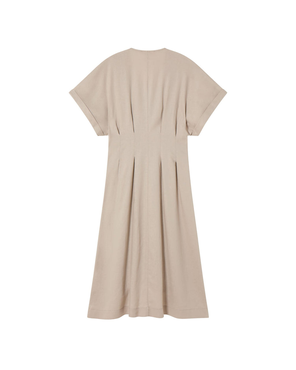 Vestido crudo hemp Laura sostenible - silueta 1