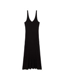 Vestido negro punto Sade sostenible - silueta 1