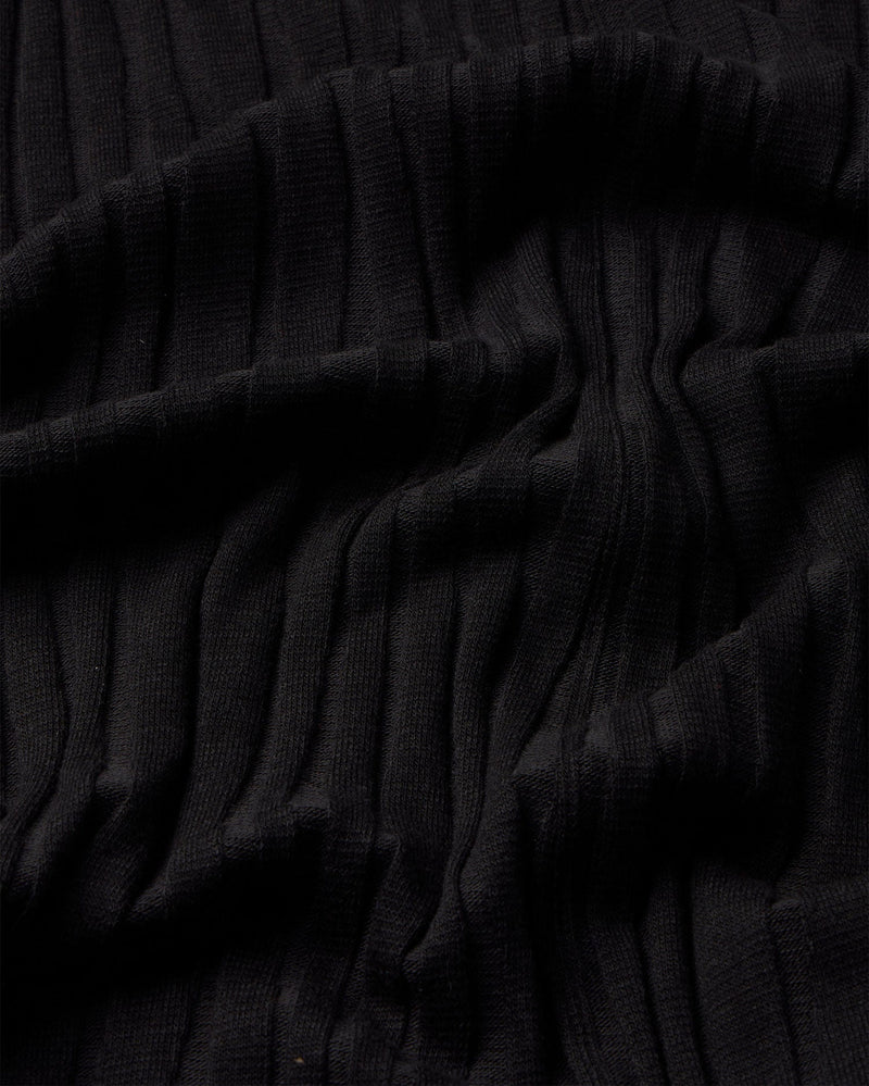 Vestido negro punto Sade sostenible - silueta 4