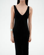 Vestido punto negro Sade sostenible-4