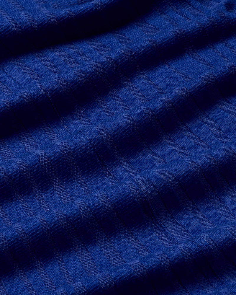 Vestido azul punto Sade sostenible - silueta 1